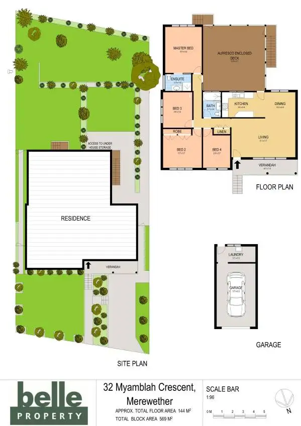 Floorplan of Homely house listing, 32 Myamblah Crescent, Merewether NSW 2291