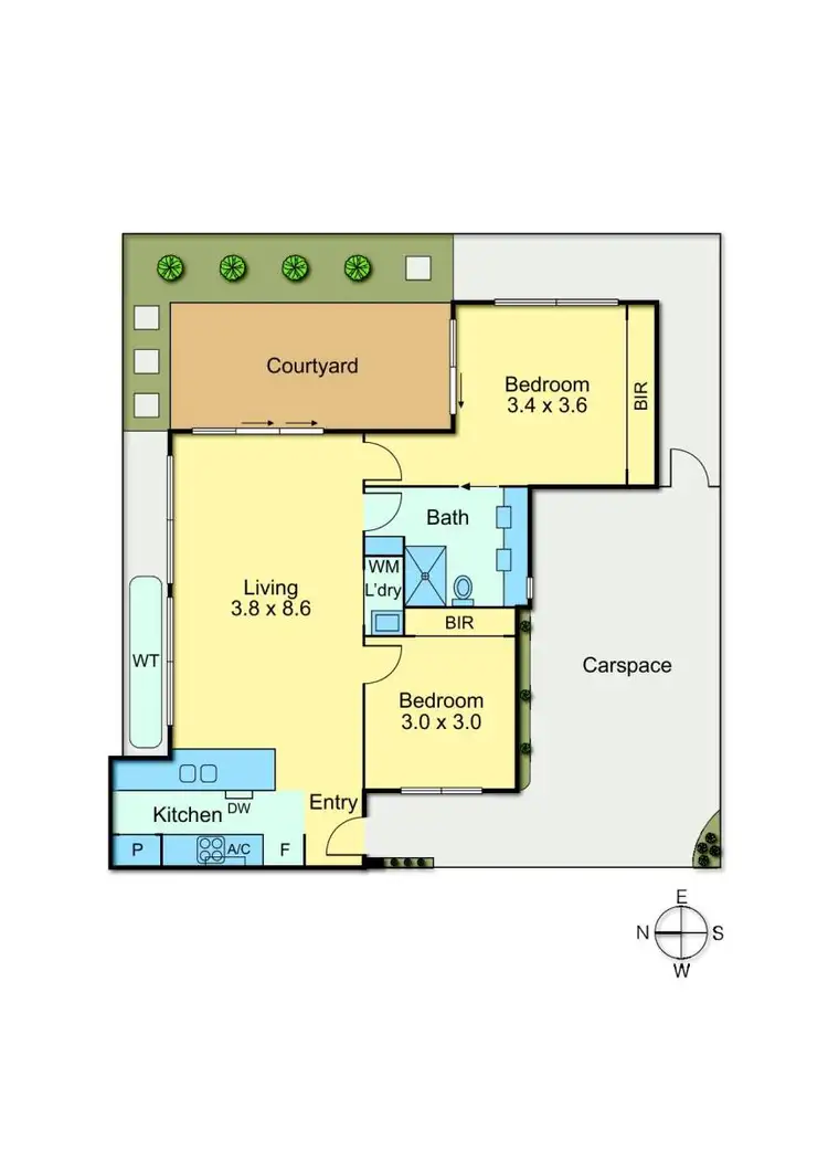 Floorplan of Homely unit listing, 3/16 Hotham Street, Preston VIC 3072