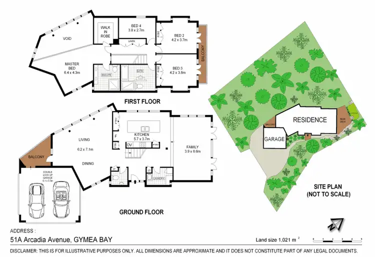 Floorplan of Homely house listing, 51A Arcadia Ave, Gymea Bay NSW 2227