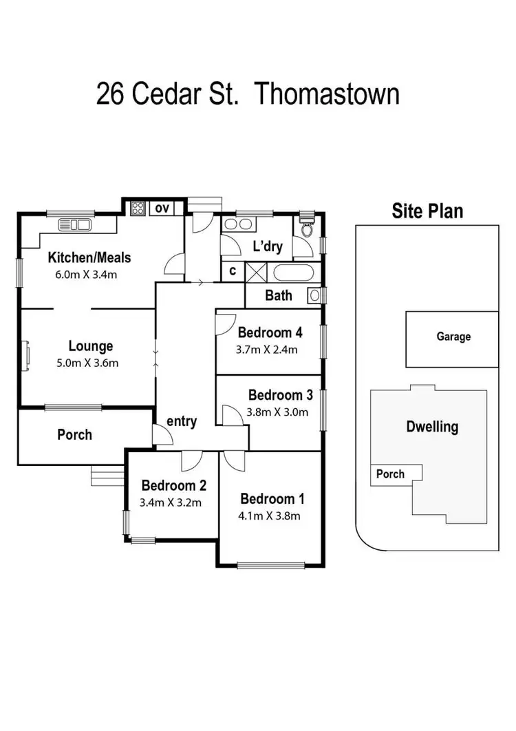 Floorplan of Homely house listing, 26 Cedar Street, Thomastown VIC 3074
