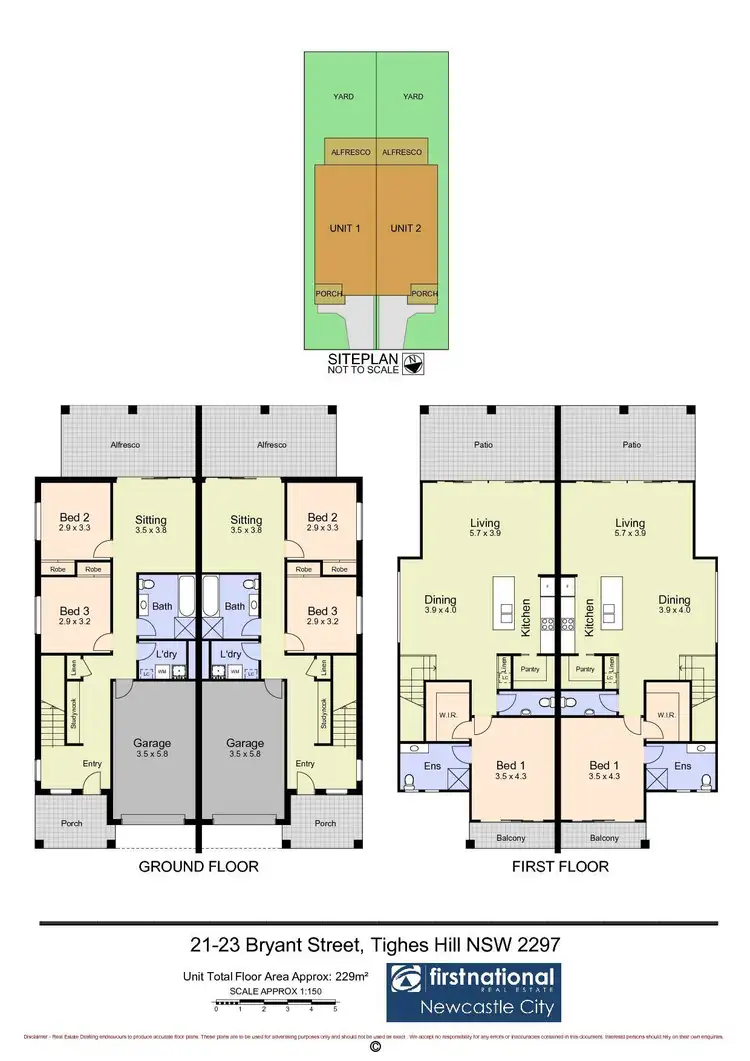 Floorplan of Homely townhouse listing, 21 Bryant Street, Tighes Hill NSW 2297