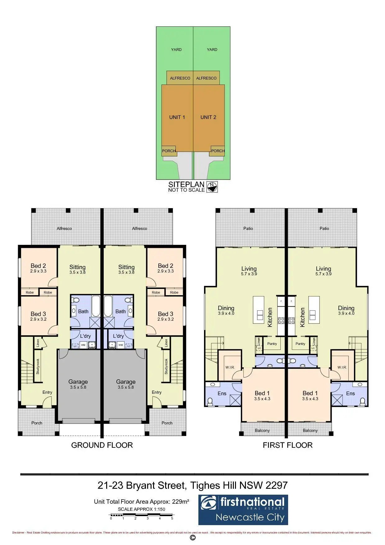 Floorplan of Homely townhouse listing, 21 Bryant Street, Tighes Hill NSW 2297
