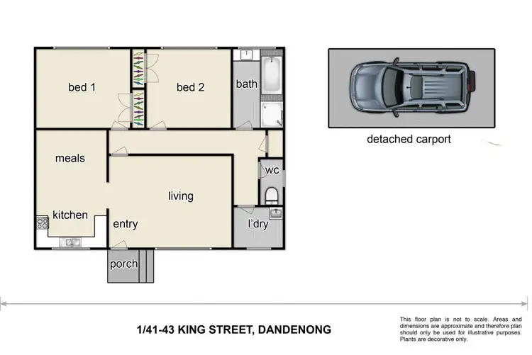 Floorplan of Homely studio listing, 1/41-43 King Street, Dandenong VIC 3175