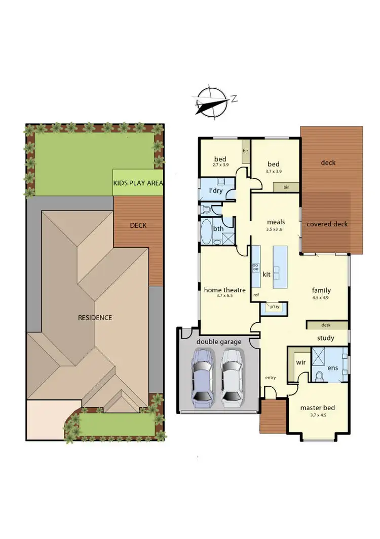 Floorplan of Homely house listing, 32 Long Street, Botanic Ridge VIC 3977