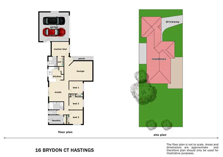 Floorplan of Homely house listing, 16 Brydon Court, Hastings VIC 3915