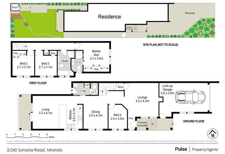 Floorplan of Homely semi-detached listing, 2/245 Sylvania Road, Miranda NSW 2228