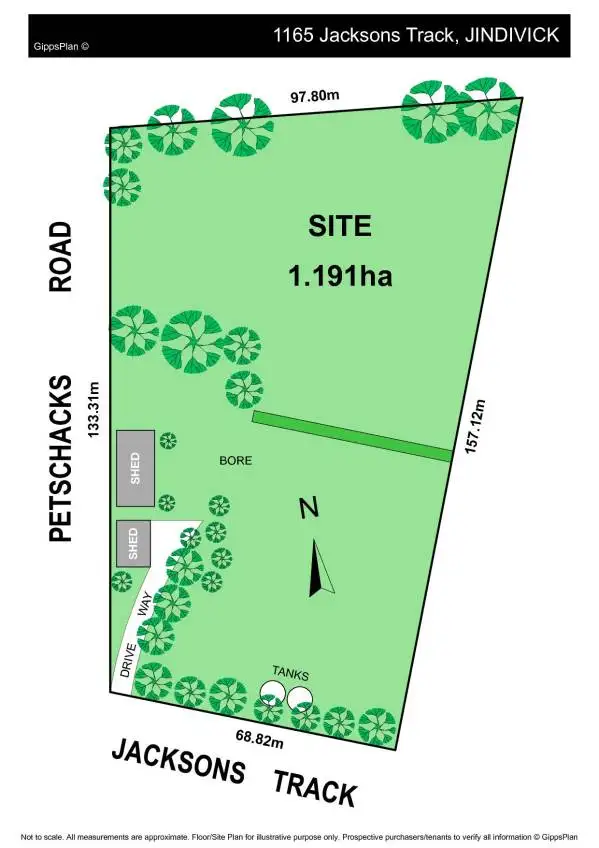 Floorplan of Homely land listing, LOT 1, 1165 Jacksons Track, Jindivick VIC 3818