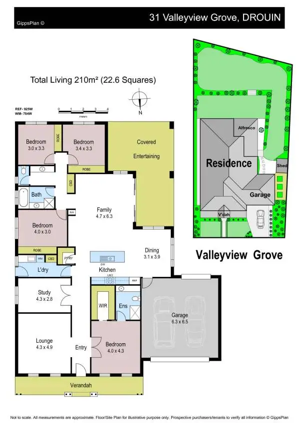 Floorplan of Homely house listing, 31 Valleyview Grove, Drouin VIC 3818