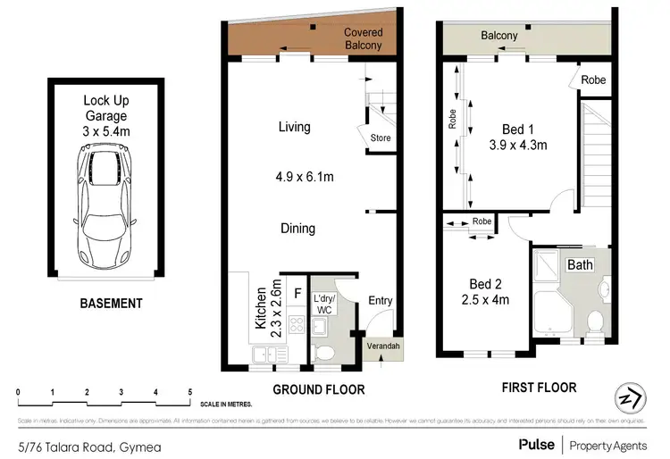 Floorplan of Homely townhouse listing, 5/76-78 Talara Road, Gymea NSW 2227