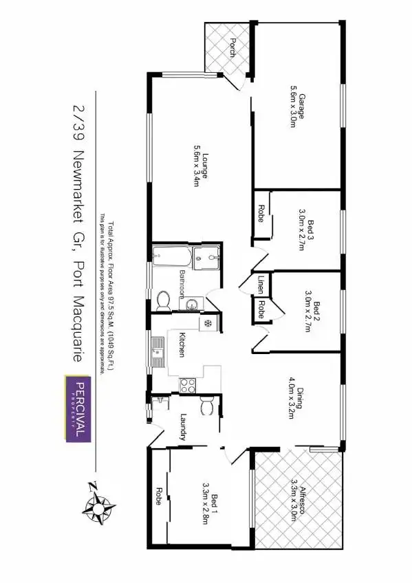 Floorplan of Homely house listing, 2/39 Newmarket Grove, Port Macquarie NSW 2444