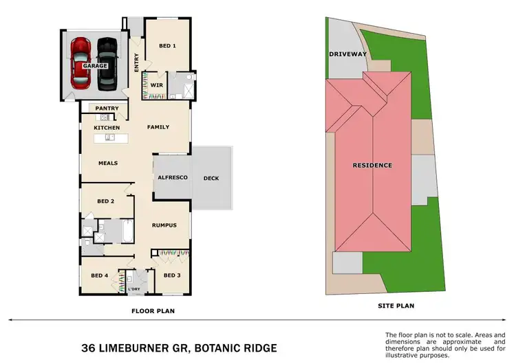 Floorplan of Homely house listing, 36 Limeburner Grove, Botanic Ridge VIC 3977