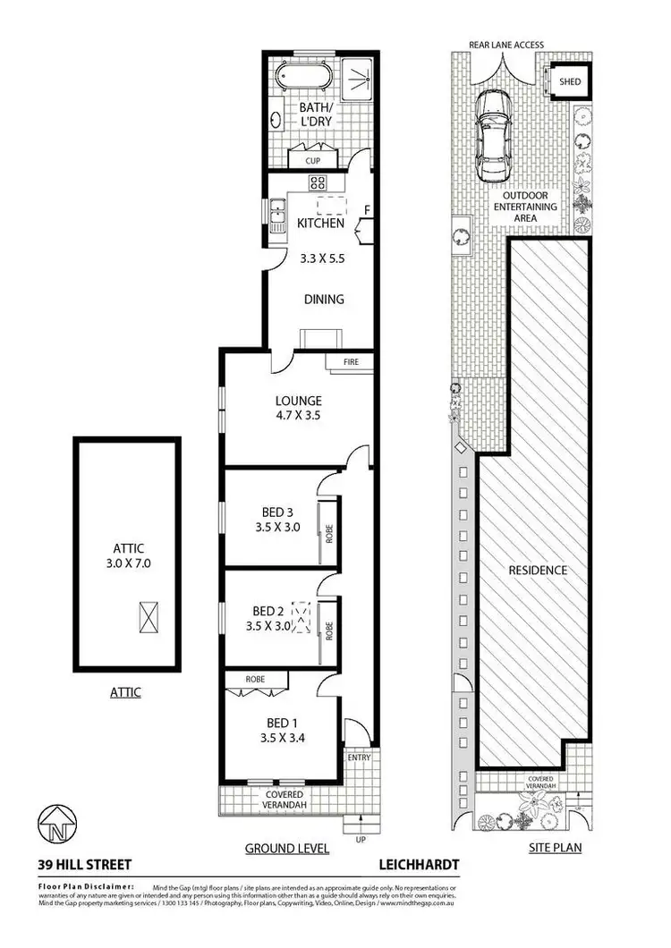 Floorplan of Homely house listing, 39 Hill Street, Leichhardt NSW 2040