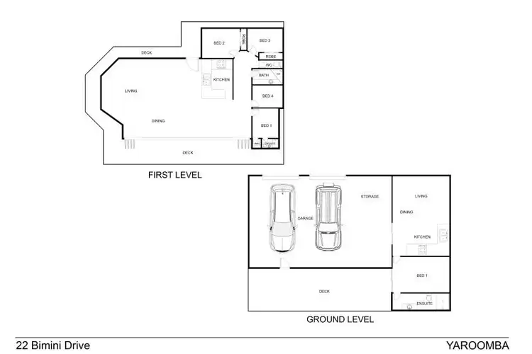 Floorplan of Homely house listing, 22 Bimini Drive, Yaroomba QLD 4573
