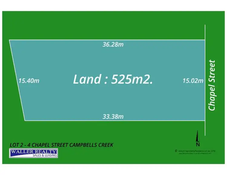 Floorplan of Homely land listing, LOT 2, 4 Chapel Street, Campbells Creek VIC 3451