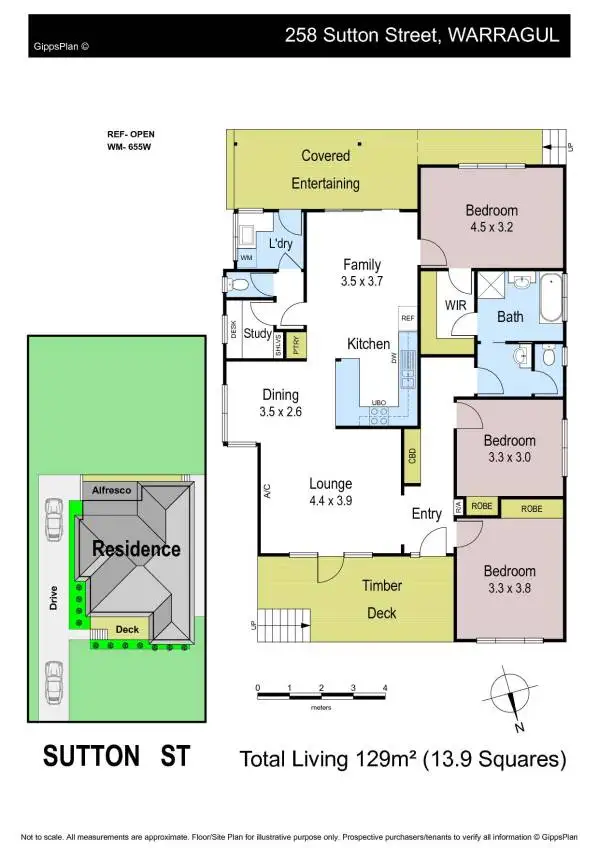 Floorplan of Homely house listing, 258 Sutton Street, Warragul VIC 3820