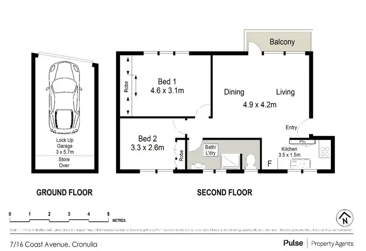 Floorplan of Homely apartment listing, 7/16 Coast Avenue, Cronulla NSW 2230