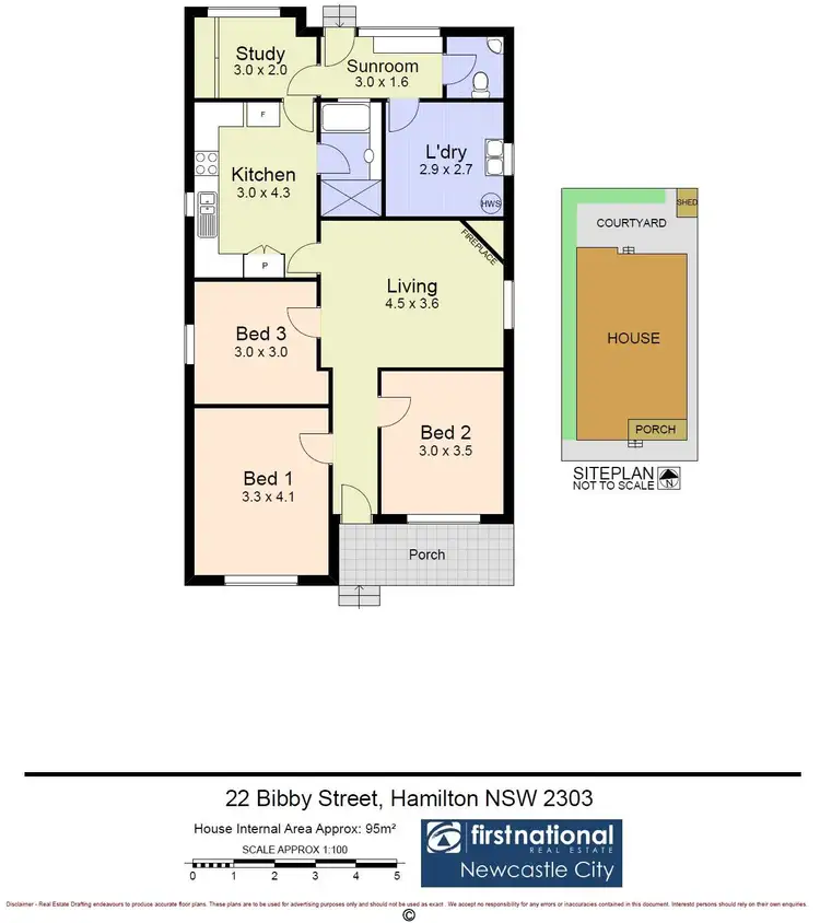 Floorplan of Homely house listing, 22 Bibby Street, Hamilton NSW 2303