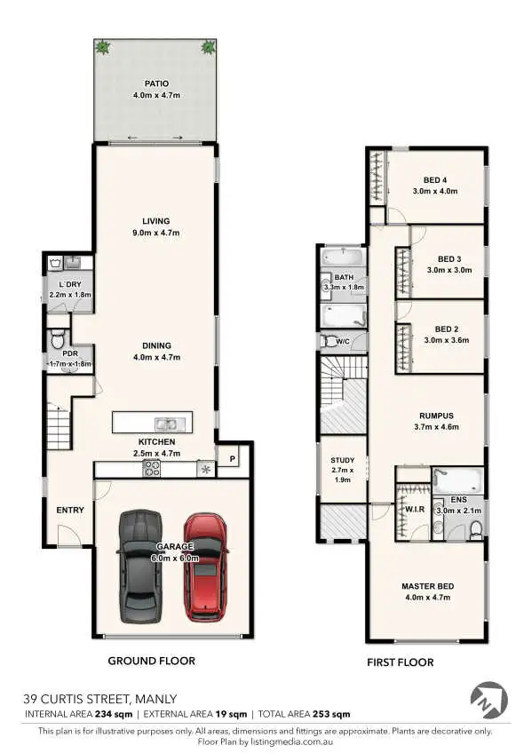 Floorplan of Homely house listing, 39 Curtis Street, Manly QLD 4179