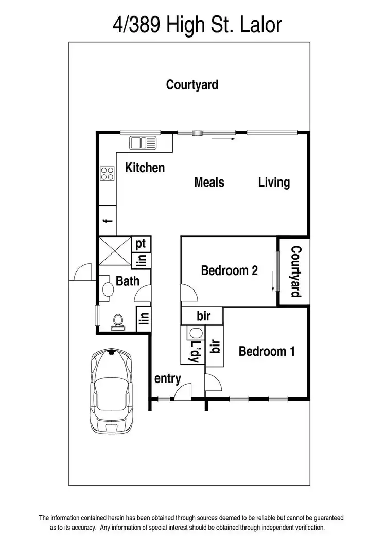 Floorplan of Homely unit listing, 4/389 High Street, Lalor VIC 3075