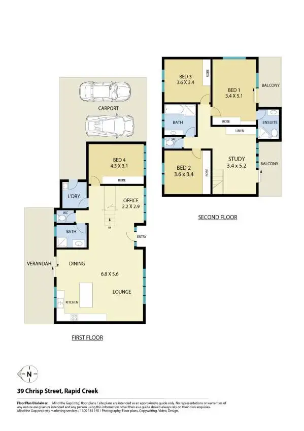 Floorplan of Homely house listing, 39 Chrisp Street, Rapid Creek NT 810