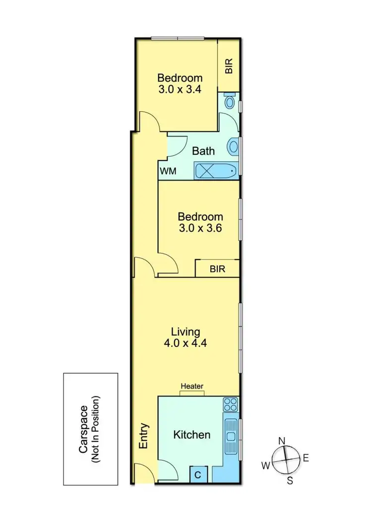 Floorplan of Homely apartment listing, 7/67 Pender Street, Thornbury VIC 3071