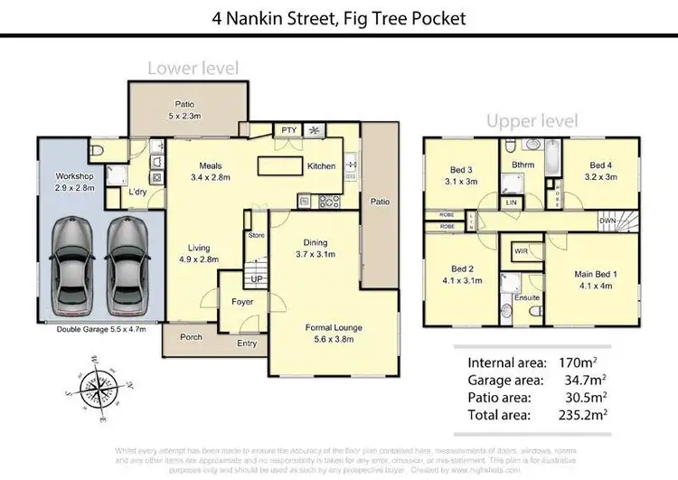 Floorplan of Homely house listing, 4 Nankin Street, Fig Tree Pocket QLD 4069