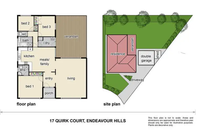 Floorplan of Homely house listing, 17 Quirk Court, Endeavour Hills VIC 3802