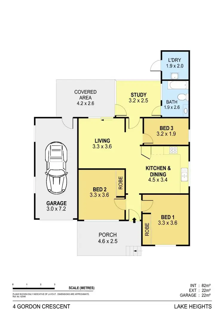 Floorplan of Homely house listing, 4 Gordon Crescent, Lake Heights NSW 2502