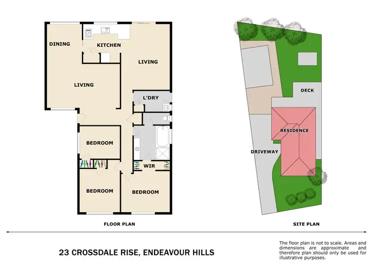 Floorplan of Homely house listing, 23 Crossdale Rise, Endeavour Hills VIC 3802