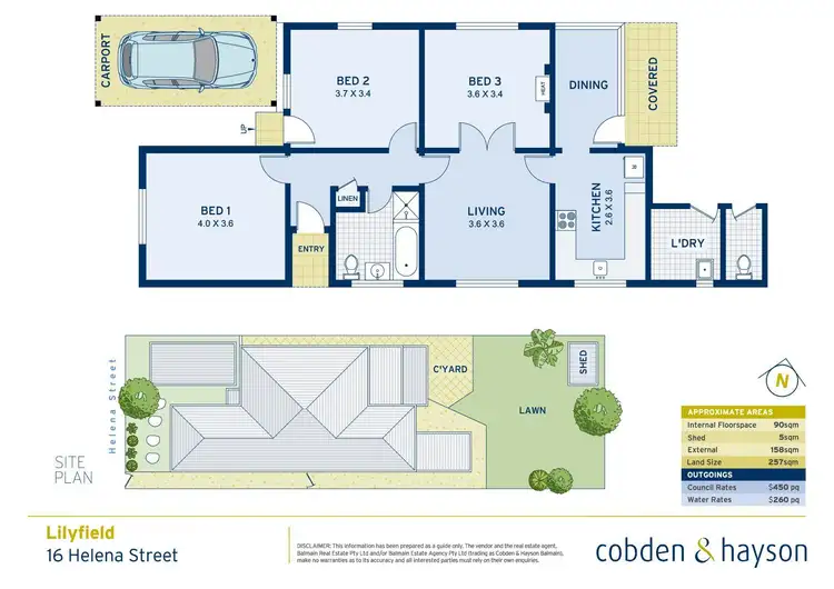 Floorplan of Homely house listing, 16 Helena Street, Lilyfield NSW 2040