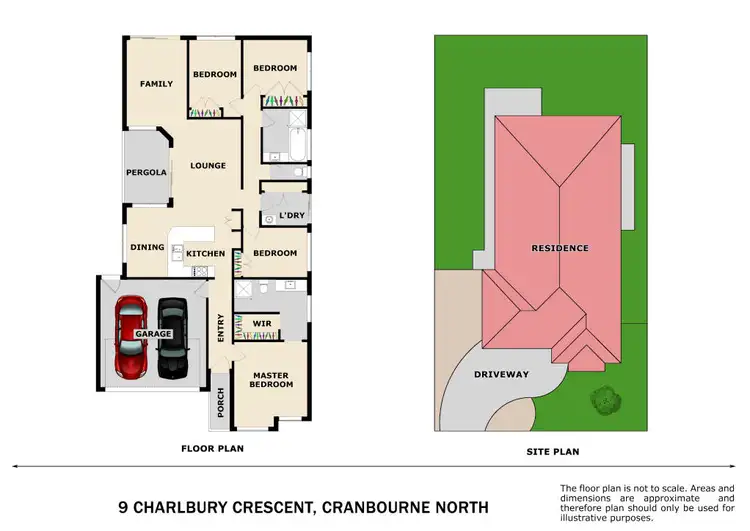 Floorplan of Homely house listing, 9 Charlbury Crescent, Cranbourne North VIC 3977