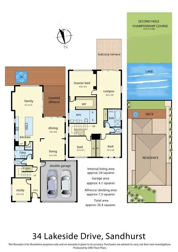 Floorplan of Homely house listing, 34 Lakeside Drive, Sandhurst VIC 3977