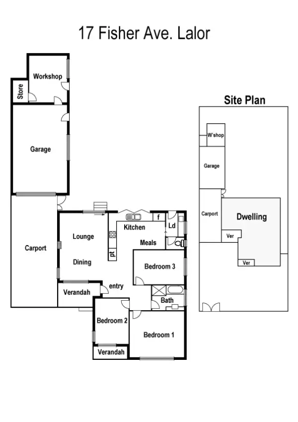 Floorplan of Homely house listing, 17 Fisher Avenue, Lalor VIC 3075