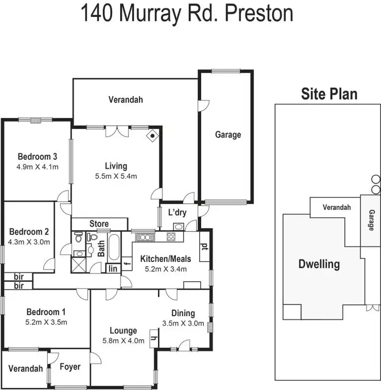Floorplan of Homely house listing, 140 Murray Road, Preston VIC 3072
