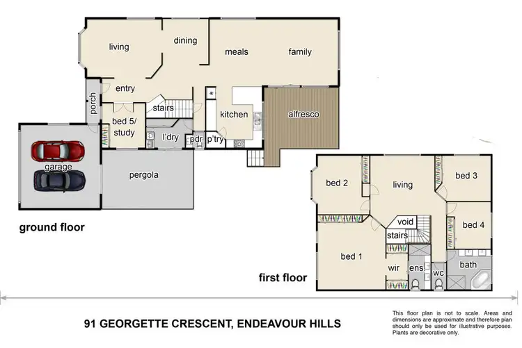 Floorplan of Homely house listing, 91 Georgette Crescent, Endeavour Hills VIC 3802