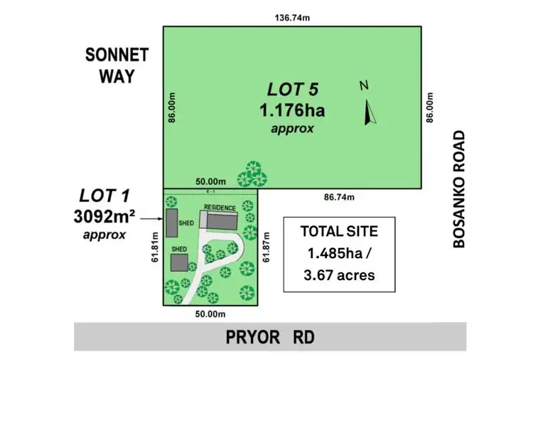 Floorplan of Homely land listing, Lot 5 Bosanko Road, Drouin VIC 3818