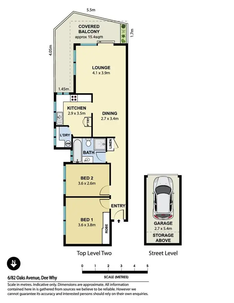 Floorplan of Homely apartment listing, 6/82 Oaks Avenue, Dee Why NSW 2099