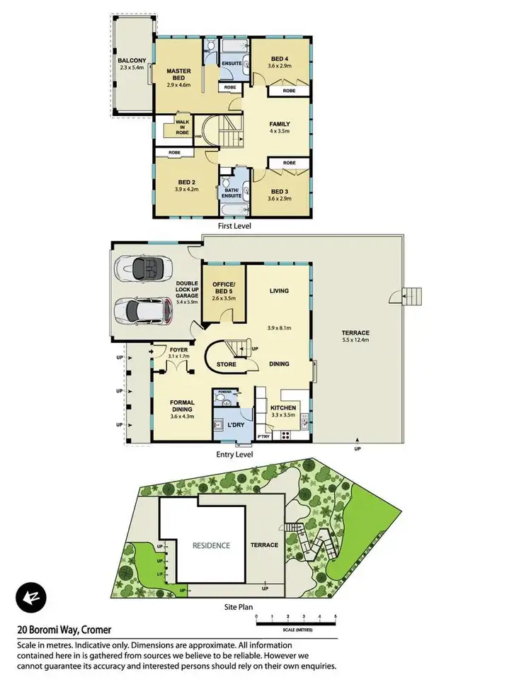 Floorplan of Homely house listing, 20 Boromi Way, Cromer NSW 2099