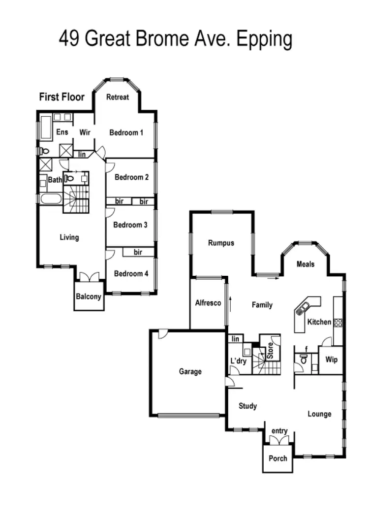 Floorplan of Homely house listing, 49 Great Brome Avenue, Epping VIC 3076