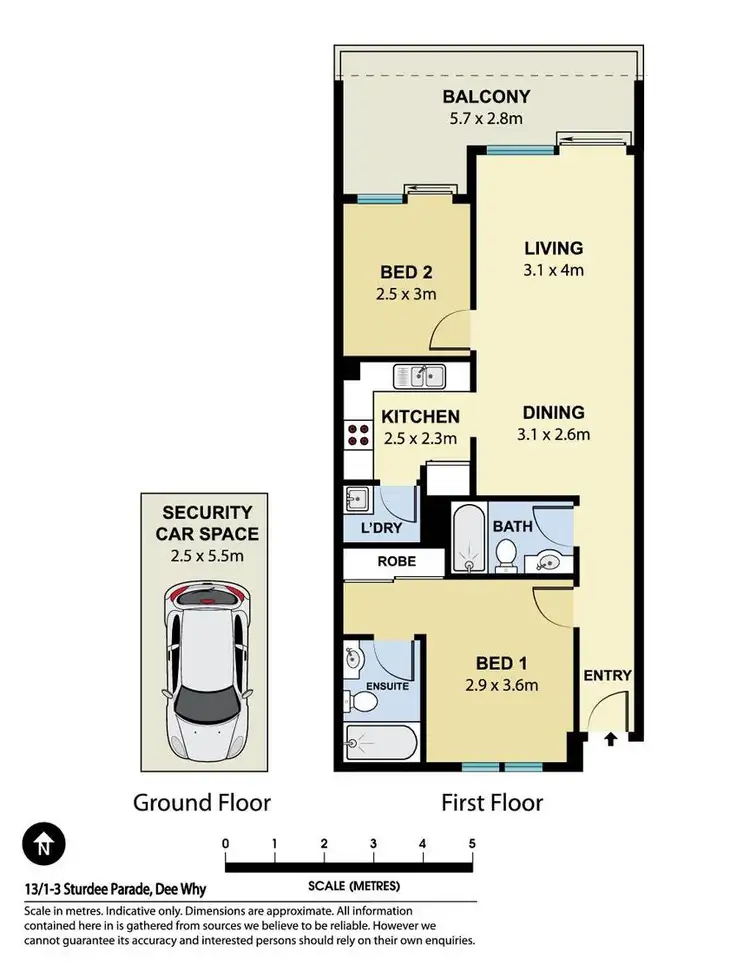 Floorplan of Homely apartment listing, 13/1-3 Sturdee Parade, Dee Why NSW 2099