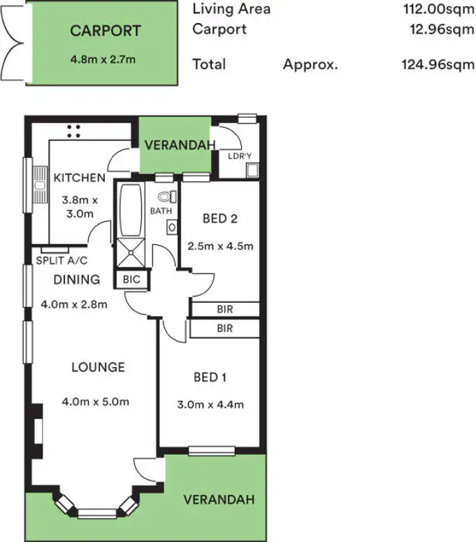 Floorplan of Homely unit listing, 3/32 Cooper Place, Beaumont SA 5066