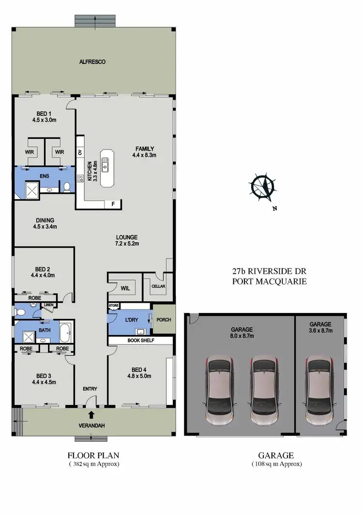 Floorplan of Homely house listing, 27b Riverside Drive, Port Macquarie NSW 2444