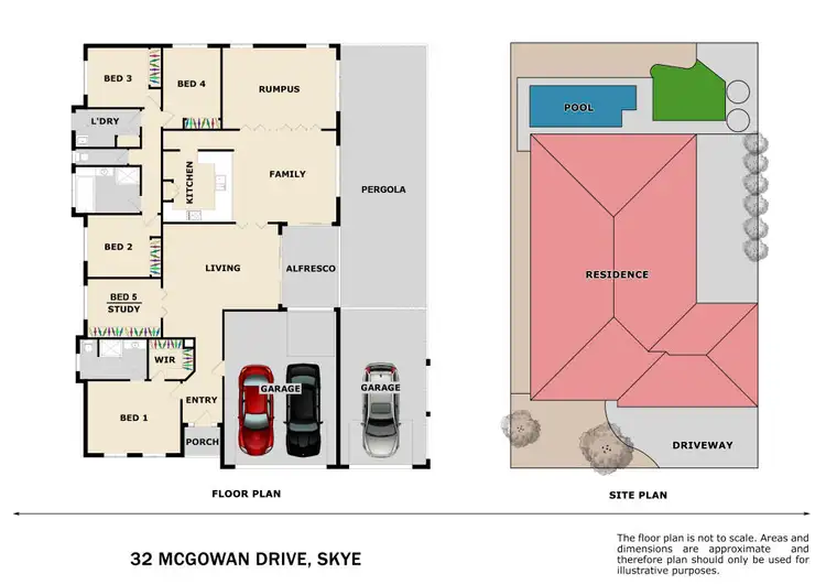 Floorplan of Homely house listing, 32 McGowan Drive, Skye VIC 3977
