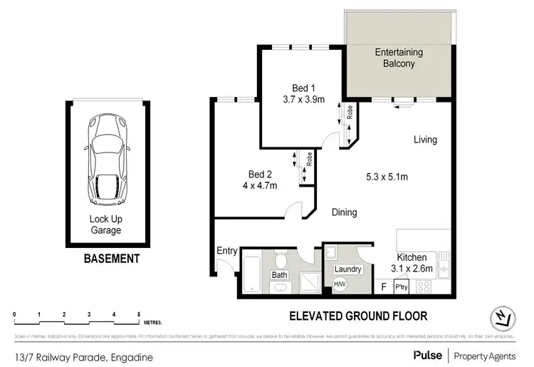 Floorplan of Homely apartment listing, 13/7-9 Railway Parade, Engadine NSW 2233