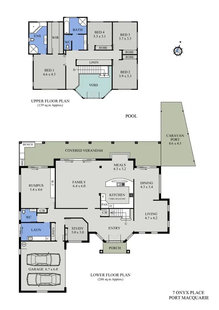 Floorplan of Homely house listing, 7 Onyx Place, Port Macquarie NSW 2444