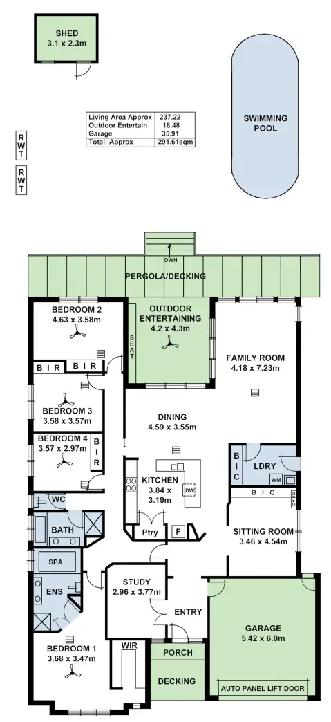 Floorplan of Homely house listing, 6 Davenport Terrace, Magill SA 5072