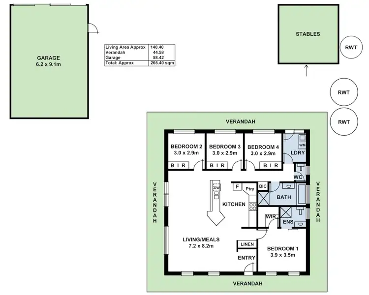 Floorplan of Homely house listing, 193 Nine Mile Road, Willyaroo SA 5255