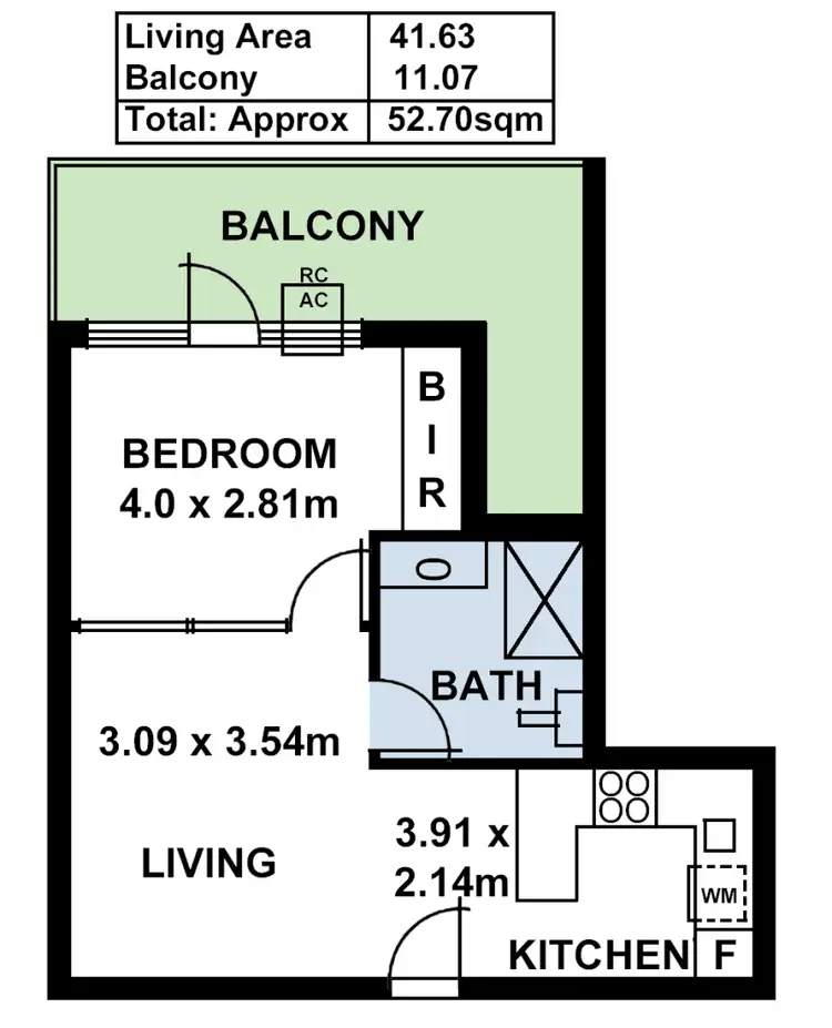 Floorplan of Homely unit listing, 37/197-201 Anzac Highway, Plympton SA 5038