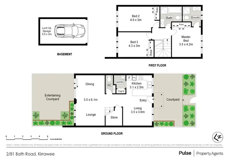 Floorplan of Homely townhouse listing, 2/81 Bath Road, Kirrawee NSW 2232