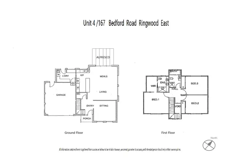 Floorplan of Homely townhouse listing, 4/167 Bedford Road, Ringwood East VIC 3135